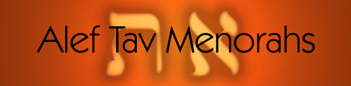 Alef Tav Menorahs